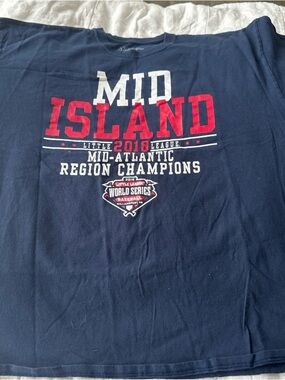 Official LLWS Region Championship T-shirt 2XL navy and red